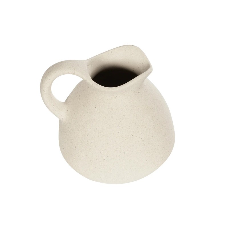 GloboStar® Artificial Garden ARMENOVILLE 21505 Διακοσμητικό Κεραμικό Βάζo Μπέζ Φ18 x Υ16 cm