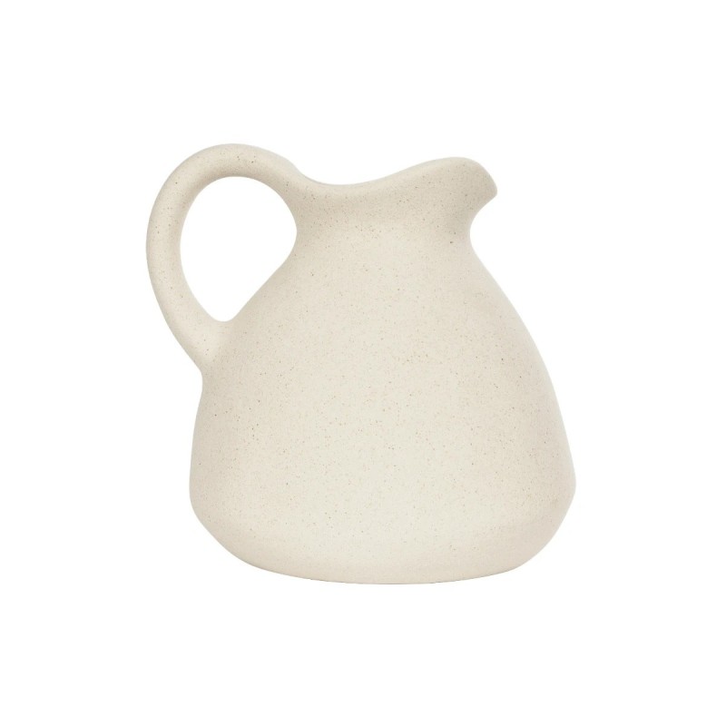 GloboStar® Artificial Garden ARMENOVILLE 21505 Διακοσμητικό Κεραμικό Βάζo Μπέζ Φ18 x Υ16 cm