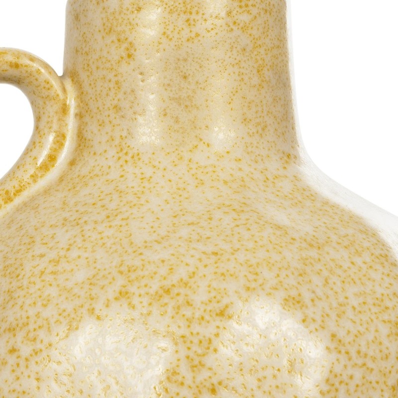 GloboStar® Artificial Garden SCHEELITE 21507 Διακοσμητικό Κεραμικό Βάζo Μπέζ Φ15 x Υ17 cm