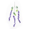 GloboStar® Artificial Garden VIOLET WISTERIA FLOWER BRANCH 21509 Σετ 12 Τεχνητά Διακοσμητικά κλαδιά Βιστέριας Βιολετί Φ45 x Υ120cm