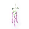 GloboStar® Artificial Garden PURPLE WISTERIA FLOWER BRANCH 21510 Σετ 12 Τεχνητά Διακοσμητικά κλαδιά Βιστέριας Μωβ Φ45 x Υ120cm
