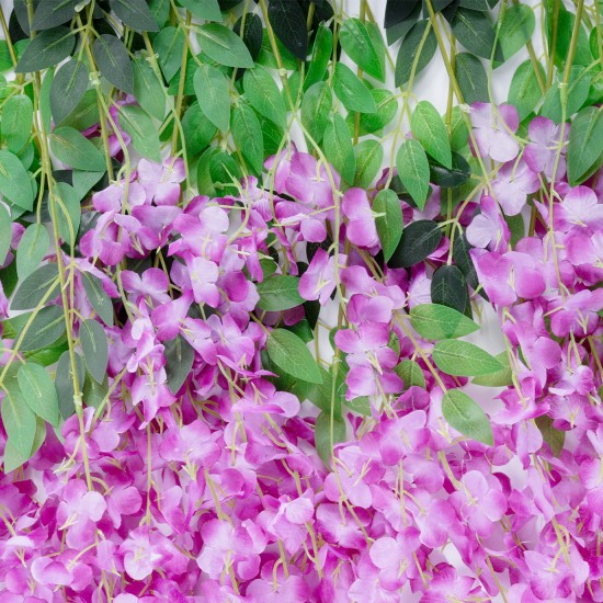 GloboStar® Artificial Garden PURPLE WISTERIA FLOWER BRANCH 21510 Σετ 12 Τεχνητά Διακοσμητικά κλαδιά Βιστέριας Μωβ Φ45 x Υ120cm GloboStar® Artificial Garden PURPLE WISTERIA FLOWER BRANCH 21510 Σετ 12 Τεχνητά Διακοσμητικά κλαδιά Βιστέριας Μωβ Φ45 x Υ120cm