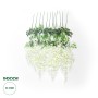 GloboStar® Artificial Garden WHITE WISTERIA FLOWER BRANCH 21513 Σετ 12 Τεχνητά Διακοσμητικά κλαδιά Βιστέριας Λευκό Φ45 x Υ120cm