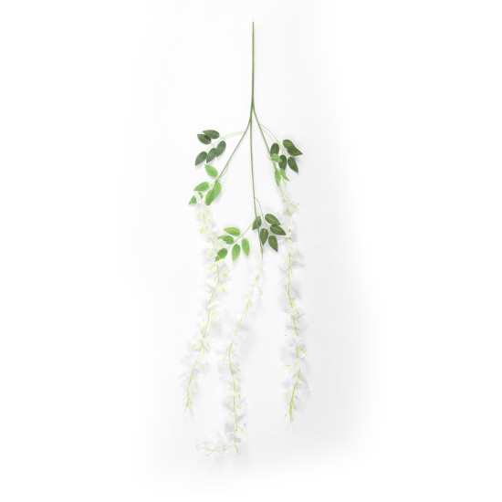 GloboStar® Artificial Garden WHITE WISTERIA FLOWER BRANCH 21513 Σετ 12 Τεχνητά Διακοσμητικά κλαδιά Βιστέριας Λευκό Φ45 x Υ120cm GloboStar® Artificial Garden WHITE WISTERIA FLOWER BRANCH 21513 Σετ 12 Τεχνητά Διακοσμητικά κλαδιά Βιστέριας Λευκό Φ45 x Υ120cm