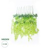 GloboStar® Artificial Garden GREEN WISTERIA FLOWER BRANCH 21514 Σετ 12 Τεχνητά Διακοσμητικά κλαδιά Βιστέριας Πράσινο Φ45 x Υ120cm