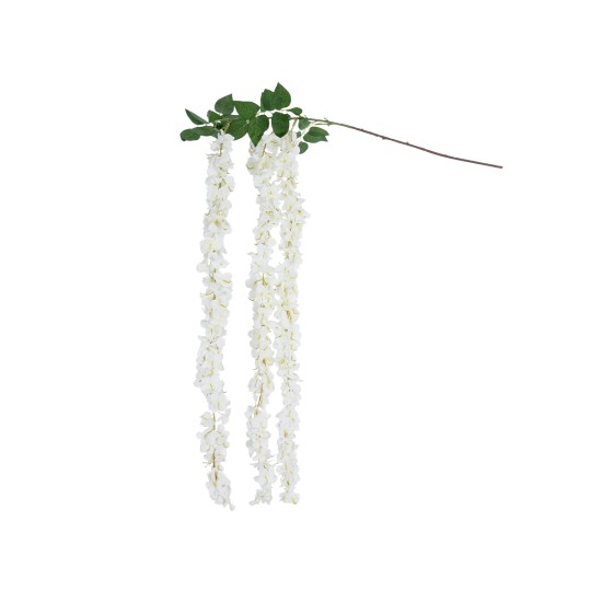 GloboStar® Artificial Garden WHITE WISTERIA FLOWER BRANCH 21516 Τεχνητό Διακοσμητικό κλαδί Βιστέρια Λευκό Φ45 x Υ164cm GloboStar® Artificial Garden WHITE WISTERIA FLOWER BRANCH 21516 Τεχνητό Διακοσμητικό κλαδί Βιστέρια Λευκό Φ45 x Υ164cm