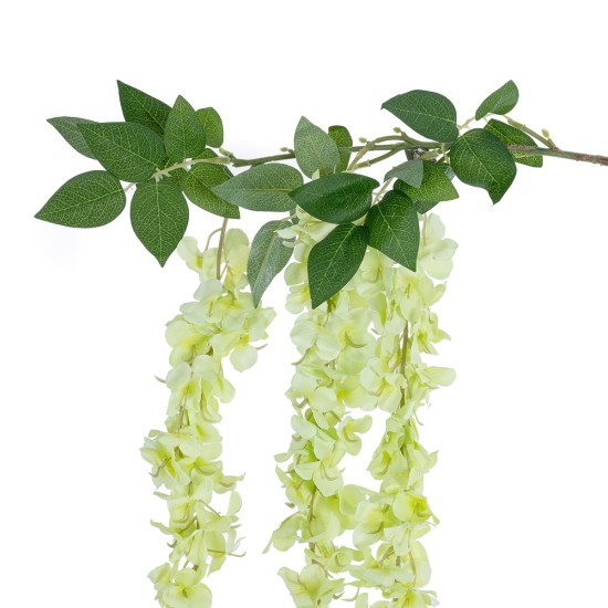 GloboStar® Artificial Garden GREEN WISTERIA FLOWER BRANCH 21520 Τεχνητό Διακοσμητικό κλαδί Βιστέρια Πράσινο Φ45 x Υ164cm GloboStar® Artificial Garden GREEN WISTERIA FLOWER BRANCH 21520 Τεχνητό Διακοσμητικό κλαδί Βιστέρια Πράσινο Φ45 x Υ164cm