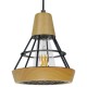 GloboStar® AKRON 10001133 Μοντέρνο Κρεμαστό Φωτιστικό Πλέγμα Μονόφωτο 1 x E27 IP20 Μπεζ Ξύλο με Μαύρο Μέταλλο - Μ19 x Π19 x Υ22cm GloboStar® AKRON 10001133 Μοντέρνο Κρεμαστό Φωτιστικό Πλέγμα Μονόφωτο 1 x E27 IP20 Μπεζ Ξύλο με Μαύρο Μέταλλο - Μ19 x Π19 x Υ22cm