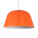 GloboStar® UPVALE 01283 Μοντέρνο Κρεμαστό Φωτιστικό Καμπάνα Μονόφωτο 1 x E27 IP20 Πορτοκαλί & Λευκό Μέταλλο - Μ40 x Π40 x Υ24cm GloboStar® UPVALE 01283 Μοντέρνο Κρεμαστό Φωτιστικό Καμπάνα Μονόφωτο 1 x E27 IP20 Πορτοκαλί & Λευκό Μέταλλο - Μ40 x Π40 x Υ24cm