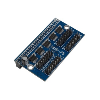GLOBOSTAR® CARD-FK-HUB75RGB 90098 Κάρτα Hub από FK-7W8 για Πολύχρωμες RGB LED Κυλιόμενες Ψηφιακές Επιγραφές/Οθόνες DC 5V IP20 - 2048x128 Max Pixels - Μ6.5 x Π3.6 x Υ1.8cm - 2 Χρόνια Εγγύηση