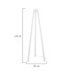 GloboStar® TRIPOD 203-0259 Μοντέρνο Επιδαπέδιο Φωτιστικό Μονόφωτο 1 x E27 IP20 Λευκό Ξύλο - Μ38 x Π38 x Υ120cm