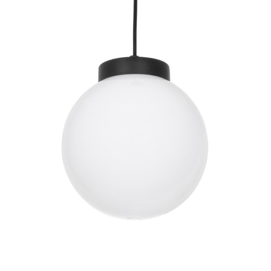 GLOBOSTAR® AGROS 61591 Μοντέρνο Κρεμαστό Φωτιστικό Οροφής με Ντουί 1 x E27 AC 220-240V IP65 - Λευκό & Μάυρο - Μ20 x Π20 x Υ22cm GLOBOSTAR® AGROS 61591 Κρεμαστό Φωτιστικό Οροφής Κήπου με Ντουί 1 x E27 AC 220-240V Αδιάβροχο IP65 - Λευκό & Μάυρο - Μ20 x Π20 x Υ22cm