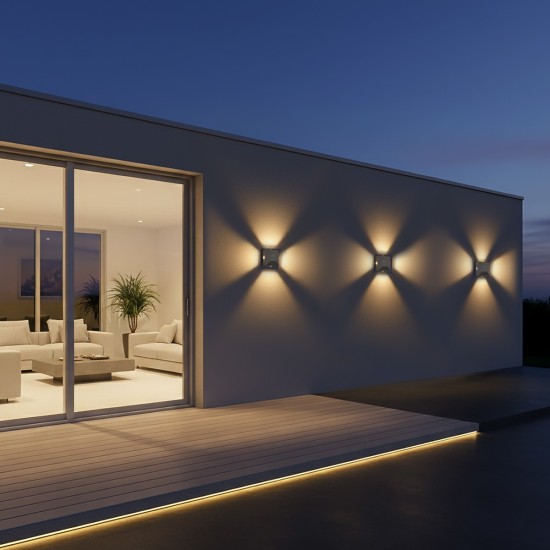 kelvo® ARKOS KLV-101-0111 Μοντέρνο Φωτιστικό Τοίχου - Απλίκα LED 8W 840lm 15° AC 220-240V Αδιάβροχο IP65 Θερμό Λευκό 2700K - Lumileds COB Chip & TÜV SÜD Driver - Γκρι Ανθρακί Ματ - Μ14 x Π5.5 x Υ14cm - 5 Χρόνια Εγγύηση kelvo® ARKOS KLV-101-0111 Μοντέρνο Φωτιστικό Τοίχου - Απλίκα LED 8W 840lm 15° AC 220-240V Αδιάβροχο IP65 Θερμό Λευκό 2700K - Lumileds COB Chip & TÜV SÜD Driver - Γκρι Ανθρακί Ματ - Μ14 x Π5.5 x Υ14cm - 5 Χρόνια Εγγύηση