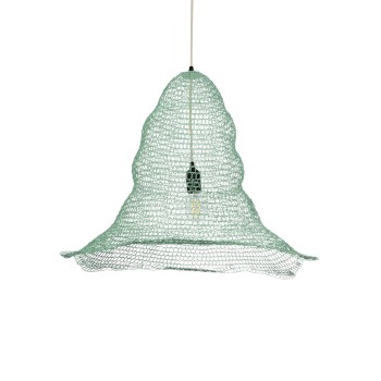 GLOBOSTAR® KENTUCKY 01894 Vintage Κρεμαστό Φωτιστικό Οροφής με Ντουί 1 x E27 AC 220-240V IP20 - Τιρκουάζ - Μ60 x Π60 x Υ52cm