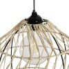 GLOBOSTAR® NETI 205-0025 Boho Κρεμαστό Φωτιστικό Οροφής με Ντουί 1 x E27 AC 220-240V IP20 - Μπεζ - M35 x Π35 x Υ63cm