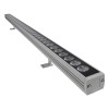 GLOBOSTAR® WASHERPANDA 999-0272 Μπάρα Φωτισμού Wall Washer LED 36W 3960lm 15° DC 24V Αδιάβροχο IP67 Θερμό Λευκό 2700K Dimmable - Bridgelux SMD Chip - Γκρι Ανθρακί - Μ100 x Π4 x Υ3cm - 3 Χρόνια Εγγύηση