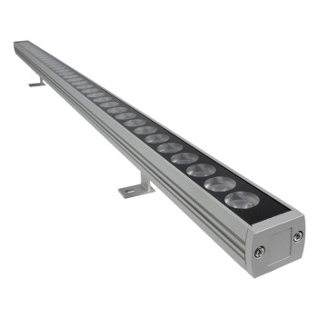GLOBOSTAR® WASHERPANDA 999-0272 Μπάρα Φωτισμού Wall Washer LED 36W 3960lm 15° DC 24V Αδιάβροχο IP67 Θερμό Λευκό 2700K Dimmable - Bridgelux SMD Chip - Γκρι Ανθρακί - Μ100 x Π4 x Υ3cm - 3 Χρόνια Εγγύηση