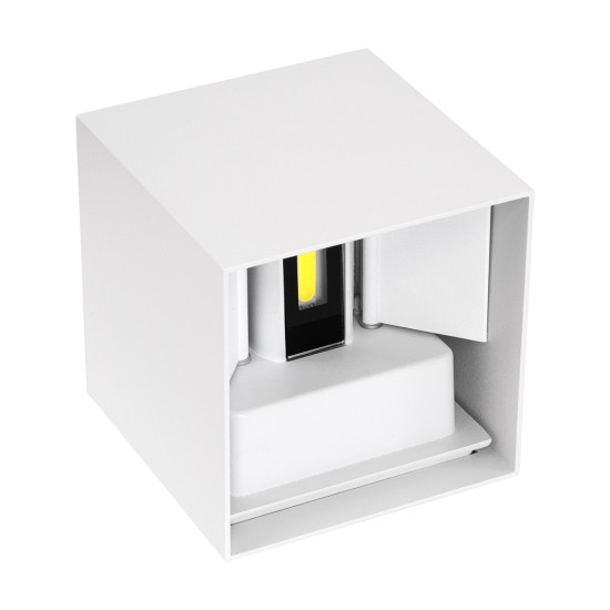 GloboStar® AXIS-S 60566 Φωτιστικό Τοίχου - Απλίκα Αρχιτεκτονικού Φωτισμού Εσωτερικού/Εξωτερικού Χώρου Up & Down LED 10W 1250lm 10 έως 60° AC 220-240V Αδιάβροχο IP65 Μ10 x Π10 x Υ10cm - Ψυχρό Λευκό 6000K - Λευκό - Bridgelux Chip - 3 Χρόνια Εγγύηση GloboStar® AXIS-S 60566 Φωτιστικό Τοίχου - Απλίκα Αρχιτεκτονικού Φωτισμού Εσωτερικού/Εξωτερικού Χώρου Up & Down LED 10W 1250lm 10 έως 60° AC 220-240V Αδιάβροχο IP65 Μ10 x Π10 x Υ10cm - Ψυχρό Λευκό 6000K - Λευκό - Bridgelux Chip - 3 Χρόνια Εγγύηση