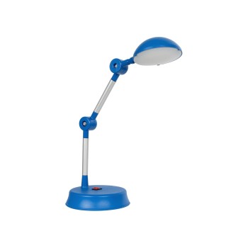 GLOBOSTAR® MICHEL 202-0063 Μοντέρνο Επιτραπέζιο Φωτιστικό Γραφείου LED 6W 540lm 120° AC 220-240V IP20 Ψυχρό Λευκό 6000K - Lumileds SMD Chip - Μπλε - Μ15 x Π15 x Υ51cm - 2 Χρόνια Εγγύηση