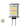 GLOBOSTAR® G4BACK 76136 Λάμπα G4 LED 6W 600lm 320° DC 12-24V IP20 Θερμό Λευκό 2700K Dimmable - Sanan SMD Chip - Back Pin - Μ1.9 x Π1.9 x Υ3.7cm - 2 Χρόνια Εγγύηση