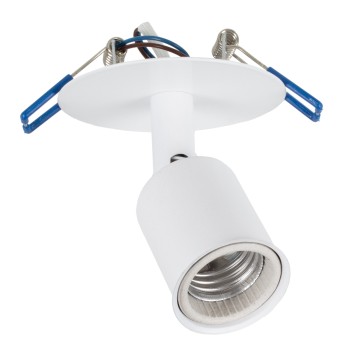 GLOBOSTAR® SARA 00848 Χωνευτό Φωτιστικό Οροφής με Ντουί 1 x E27 AC 220-240V IP20 - Λευκό - Μ8 x Π8 x Υ8.5cm / Q7cm