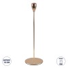 GloboStar® ISABELLA 35105 Κηροπήγιο Μεταλλικό Χάλκινο Φ10 x Υ33cm