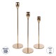 GloboStar® ISABELLA 35110 ΣΕΤ 3 Τεμ. Κηροπήγια Μεταλλικά Χάλκινα Φ8 x Υ33cm - Φ8 x Υ28.5cm - Φ8 x Υ23cm GloboStar® ISABELLA 35110 ΣΕΤ 3 Τεμ. Κηροπήγια Μεταλλικά Χάλκινα Φ8 x Υ33cm - Φ8 x Υ28.5cm - Φ8 x Υ23cm