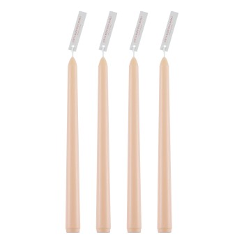 GloboStar® BABY-PINK 35201 ΣΕΤ 4 Αρωματικά Κεριά Κηροπηγίου Παραφίνης με Άρωμα Μπουκέτο Τριαντάφυλλο Ροζ Μ2 x Π2 x Υ25cm