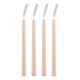 GloboStar® BABY-PINK 35201 ΣΕΤ 4 Αρωματικά Κεριά Κηροπηγίου Παραφίνης με Άρωμα Μπουκέτο Τριαντάφυλλο Ροζ Μ2 x Π2 x Υ25cm