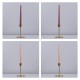 GloboStar® AUTUMN-CALM 35207 ΣΕΤ 4 Αρωματικά Κεριά Κηροπηγίου Παραφίνης με Άρωμα Άγριο Τριαντάφυλλο Πολύχρωμα Μ2 x Π2 x Υ25cm