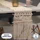 GloboStar® 35400 Μακραμέ Ράνερ Χειροποίητο Μπεζ Μ200 x Π30cm