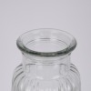 GloboStar® LAYLA 35600 Διακοσμητικό Βάζο Γυάλινο Διάφανο Φ11 x Υ22cm