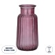 GloboStar® LAYLA 35604 Διακοσμητικό Βάζο Γυάλινο Μωβ Φ11 x Υ22cm GloboStar® LAYLA 35604 Διακοσμητικό Βάζο Γυάλινο Μωβ Φ11 x Υ22cm