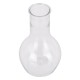 GloboStar® GRACE 35605 Διακοσμητικό Βάζο Πλαστικό Διάφανο Φ7 x Υ12cm