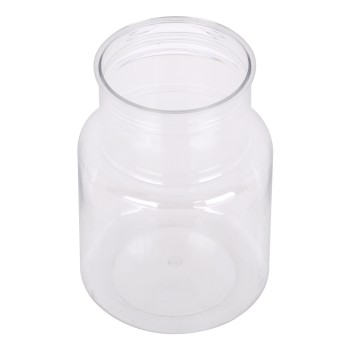 GloboStar® GRACE 35607 Διακοσμητικό Βάζο Πλαστικό Διάφανο Φ8.5 x Υ12cm