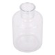 GloboStar® GRACE 35608 Διακοσμητικό Βάζο Πλαστικό Διάφανο Φ7 x Υ11cm