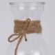 GloboStar® LUCY 35610 Διακοσμητικό Βάζο Γυάλινο Διάφανο με Σχοινί Φ8.8 x Υ13.8cm GloboStar® LUCY 35610 Διακοσμητικό Βάζο Γυάλινο Διάφανο με Σχοινί Φ8.8 x Υ13.8cm