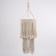 GloboStar® ZAMBIA 36208 Boho Κρεμαστό Φωτιστικό Μακραμέ Μονόφωτο 1 x E27 IP20 Μπεζ Ύφασμα - Μ30 x Π30 x Υ60cm GloboStar® ZAMBIA 36208 Boho Κρεμαστό Φωτιστικό Μακραμέ Μονόφωτο 1 x E27 IP20 Μπεζ Ύφασμα - Μ30 x Π30 x Υ60cm