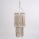 GloboStar® ZAMBIA 36208 Boho Κρεμαστό Φωτιστικό Μακραμέ Μονόφωτο 1 x E27 IP20 Μπεζ Ύφασμα - Μ30 x Π30 x Υ60cm GloboStar® ZAMBIA 36208 Boho Κρεμαστό Φωτιστικό Μακραμέ Μονόφωτο 1 x E27 IP20 Μπεζ Ύφασμα - Μ30 x Π30 x Υ60cm