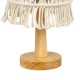 GloboStar® RWANDA 36210 Boho Επιτραπέζιο Φωτιστικό Πορτατίφ Μονόφωτο 1 x E27 IP20 Μπεζ Σχοινί με Καφέ Ξύλο - Μ15 x Π15 x Υ30cm GloboStar® RWANDA 36210 Vintage Επιτραπέζιο Φωτιστικό Πορτατίφ Μονόφωτο Boho - Μακραμέ Πλεκτό Χειροποίητο Μπεζ Υφασμάτινο με Σχοινί Φ15 x Υ30cm