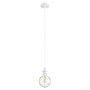 GLOBOSTAR® HANNA 36217 Boho Κρεμαστό Φωτιστικό Οροφής με Ντουί 1 x E27 AC 220-240V IP20 - Λευκό - Μ4 x Π4 x Υ110cm