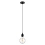 GLOBOSTAR® HANNA 36218 Boho Κρεμαστό Φωτιστικό Οροφής με Ντουί 1 x E27 AC 220-240V IP20 - Μαύρο - Μ4 x Π4 x Υ110cm