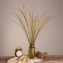 GloboStar® SMUTGRASS 36502 Αποξηραμένο Φυτό Χορταφιλιά - Μπουκέτο Διακοσμητικών Κλαδιών Μπεζ - Πράσινο Υ90cm - Σετ 100 τμχ