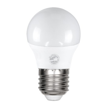 GLOBOSTAR® SPHERE 60020 Λάμπα E27 G45 LED 4W 376lm 260° AC 220-240V IP20 Θερμό Λευκό 2700K - Lumileds SMD Chip - Λευκό Γαλακτερό - Μ4.5 x Π4.5 x Υ7.8cm - 3 Χρόνια Εγγύηση