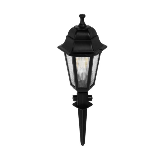 GloboStar® VITRO 203-0193 Vintage Καρφωτό Φωτιστικό Φαναράκι Μονόφωτο 1 x E27 IP44 Μαύρο Πλαστικό Σώμα - Μ16 x Π16 x Υ51cm GloboStar® VITRO 203-0193 Vintage Καρφωτό Φωτιστικό Φαναράκι Μονόφωτο 1 x E27 IP44 Μαύρο Πλαστικό Σώμα - Μ16 x Π16 x Υ51cm