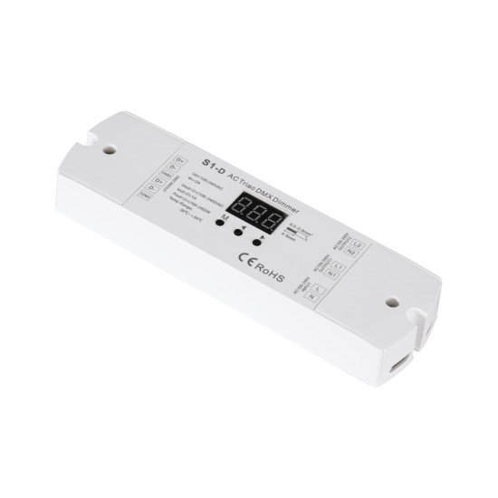GLOBOSTAR® SKYDANCE-S1-D 70671 AC Trailing Edge DMX Dimmer με 2 x 1A 240W Κανάλια AC 220-240V 2A 480W Max IP20 - DMX512 & RDM - Μ16.7 x Π5 x Υ2.4cm - 5 Χρόνια Εγγύηση GLOBOSTAR® SKYDANCE-S1-D 70671 AC Trailing Edge DMX Dimmer με 2 x 1A 240W Κανάλια AC 220-240V 2A 480W Max IP20 - DMX512 & RDM - Μ16.7 x Π5 x Υ2.4cm - 5 Χρόνια Εγγύηση