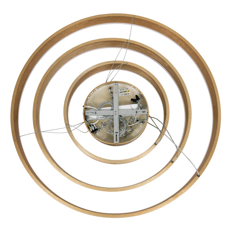 GloboStar® VENOM TRIO 61190-DECO Κρεμαστό Φωτιστικό Δαχτυλίδι-Κύκλος LED CCT 120W 14158lm 120° AC 220-240V - Εναλλαγή Φωτισμού μέσω Τηλεχειριστηρίου All In One Ψυχρό 6000K+Φυσικό 4500K+Θερμό 2700K Dimmable Φ40+60+80cm - Χρυσό Βούρτσας - 3 Years Warranty