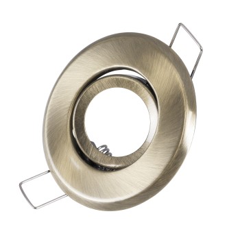 GLOBOSTAR® ORO 77806 Χωνευτή Κινούμενη Βάση για Σποτ MR11 με Ντουί GU10/GU5.3 IP20 - Μπρούτζινο - Μ7 x Π7 x Υ2.1cm / Q5.5cm