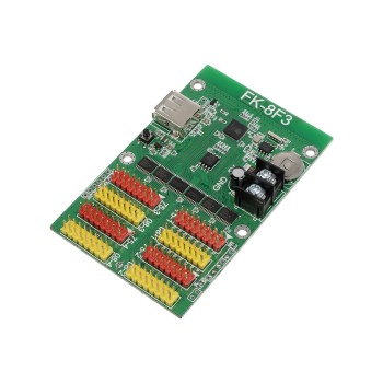 GLOBOSTAR® CARD-FK-8F3 90092 Κάρτα Εικόνας για Πολύχρωμες RGB LED Κυλιόμενες Ψηφιακές Επιγραφές/Οθόνες DC 5V IP20 - 768x64/384x128 Pixels - Μ9.5 x Π6.2 x Υ1.6cm - 2 Χρόνια Εγγύηση