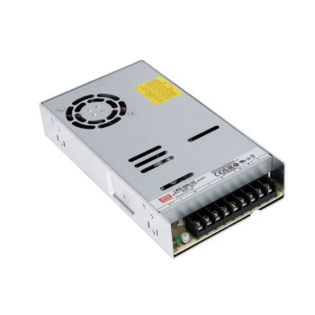 GLOBOSTAR® MEANWELL-LRS600-24 90788 Τροφοδοτικό/Μετασχηματιστής Class I PELV 600W 25A AC 220-240V σε DC 24V IP20 - Ρυθμιζόμενo από DC 22.8V έως DC 26.4V - Ασημί - Μ22.5 x Π12.4 x Υ4.1cm - 3 Χρόνια Εγγύηση